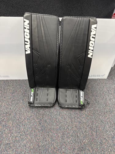 Black Junior Vaughn SLR4 Goalie Leg Pads (New) | 28"+2"