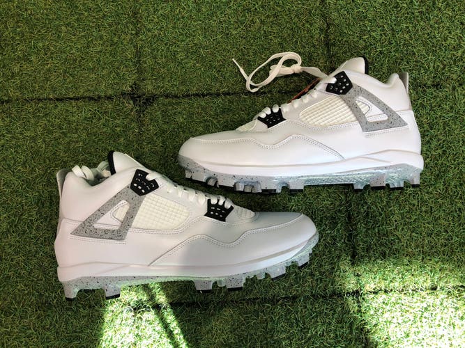 Men's 14.0 Nike Jordan 4 Retro MCS Baseball Cleats (New)