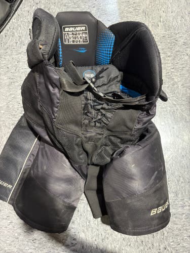 Black Senior Large Bauer Supreme One95 Hockey Pants (Used)