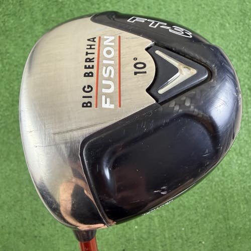 Callaway Big Bertha Fusion FT-3 Neutral Driver 10 Aldila NVS Regular Left Handed