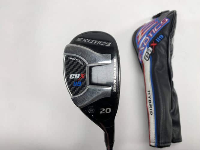Tour Edge Exotics CBX 119 3 Hybrid 20* Project X EvenFlow 6.0 85g Stiff Mens RH