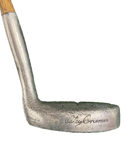 Otey Crisman 19 H Hickory Shaft RH Putter Selma 35" White Cap Long Grip 1952-53