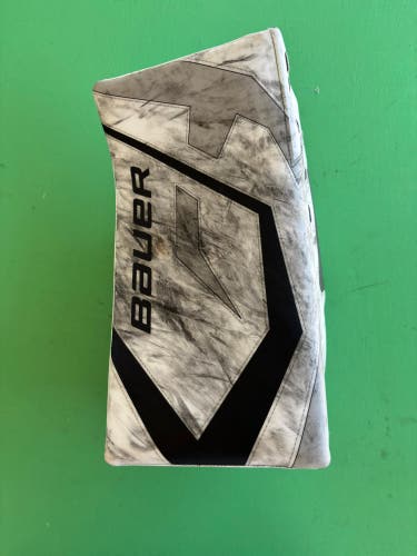 White Senior Bauer Supreme Shadow DigiPrint Goalie Blocker Regular Pro Stock