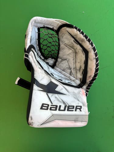 White Senior Bauer Vapor 90 DigiPrint Goalie Glove Regular Pro Stock