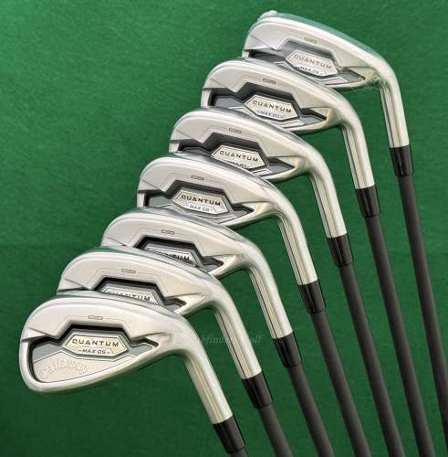 Callaway Quantum MAX OS 2026 5-AW Iron Set 5-AW Vanquish 5/R2 Graphite Seniors