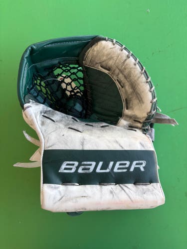 Green Senior Bauer Supreme Ultrasonic Goalie Glove Regular Pro Stock