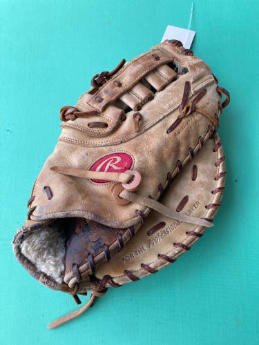 Brown Rawlings Pro Preferred RH First Base Baseball Glove 12.5" (Used)