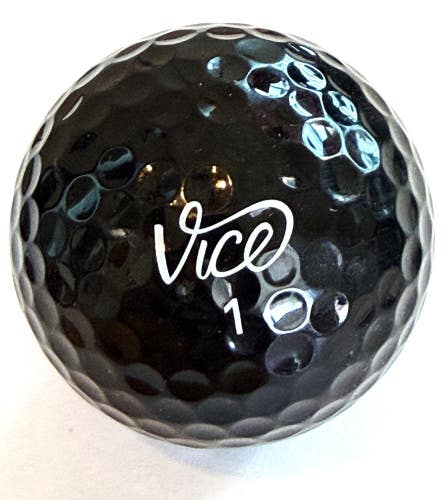 Vice "Pro Plus Black" Limited Edition .. 1 Near Mint AAAA Golf Ball...