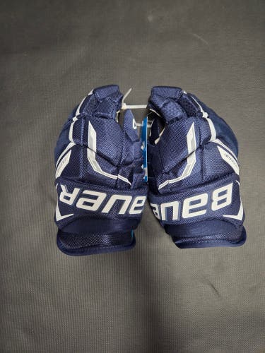 Brand New Junior Bauer Supreme Fuse 12" Navy Blue Gloves
