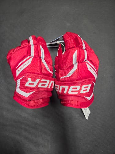 Brand New Bauer Supreme Fuse 14" Red Gloves