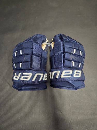 New Senior Bauer Pro Series Gloves 14" Navy Blue