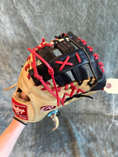 Brown Rawlings Pro Preferred RH First Base Baseball Glove 13" (Used)