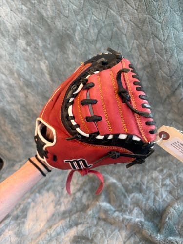 Red Marucci Caddo RH Catcher's Baseball Glove 31" (Used)