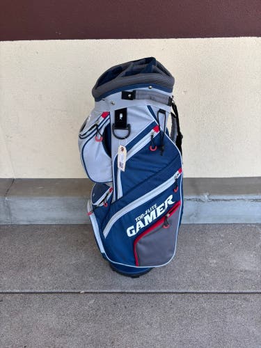 Blue Top Flite Gamer 14-Way Cart Bag