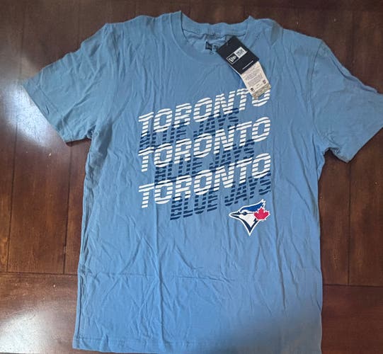 Toronto Blue Jays New Era Short Sleeve T-Shirt Light Blue Size Medium NWT