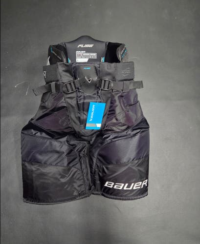 Brand New Men's Senior Medium Bauer Supreme Fuse Hockey Black Pants