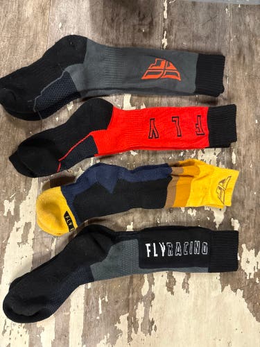 Boys Small / Medium Fly Racing Socks (Used)