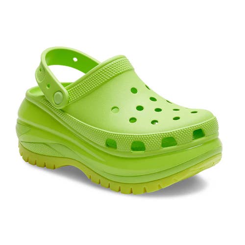 Crocs Crush 207988-3UH Clogs Unisex M9-W11 Limeade Slip On Casual Shoes KFC1215