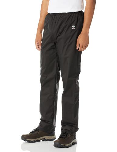 Helly Hansen Manchester Rain Pants Men's Large Black Waterproof Tapered KFC1209