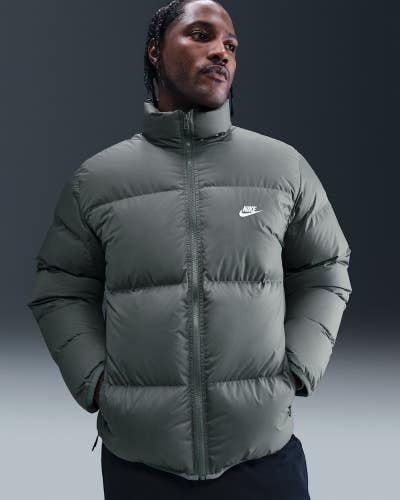 Nike Sportswear Club Puffer Jacket Men's 2XL Iron Gray Therma-FIT Down KFC1206