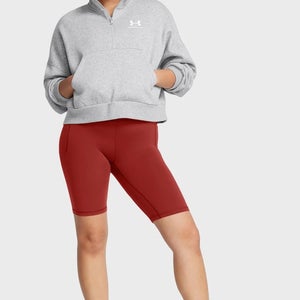 Under Armour Icon Fleece Sweatshirt Women's Small Gray Oversized 1/2 Zip KFC1208