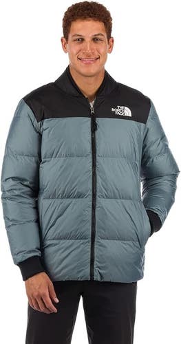The North Face Nordic Puffer Jacket Men's 2XL Blue Long Sleeve Full Zip KFC1212