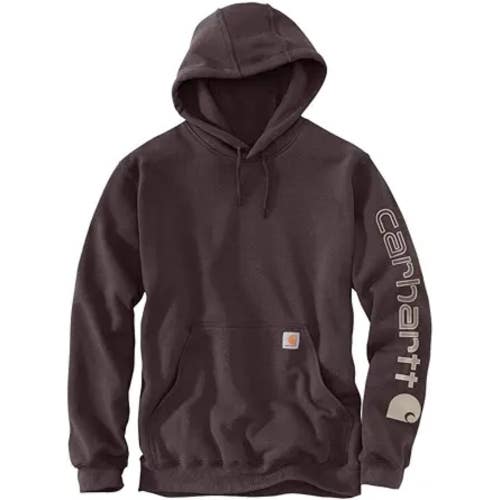 Carhartt Iconic K288 Hoodie Men's M Brown Graphic Long Sleeve Pullover KFC1214