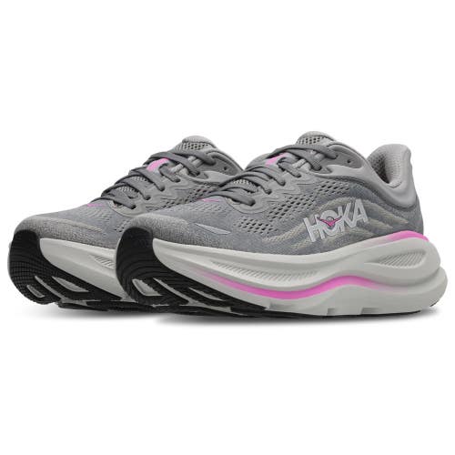 Hoka One One Bondi 9 1162012-GYST Women's US 4 B Gray Road Running Shoes RHS9402
