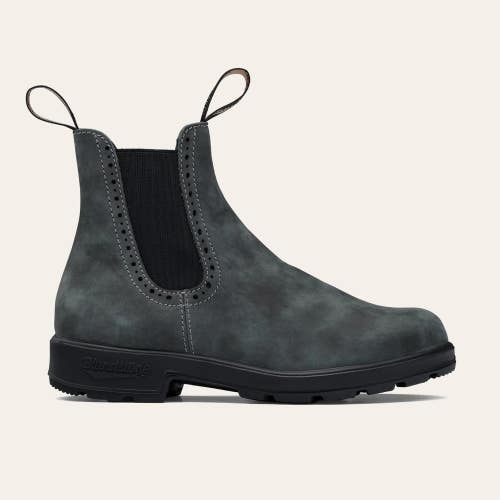 Blundstone 1630 Boot Unisex M4.5/W6.5 Rustic Black Leather Ankle Chelsea RHS9387