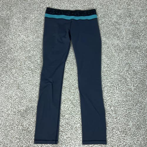 Lululemon Pants Womens 10 Navy Blue Leggings Yoga Gym Athletic Workout Sports