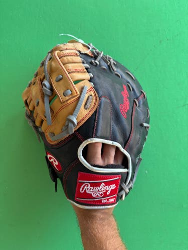 Black Rawlings R9 LH First Base Baseball Glove 12"