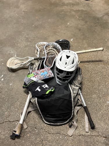 Starter Lacrosse Pack w Great Value (Must sell by 8/26 for a new helmet)