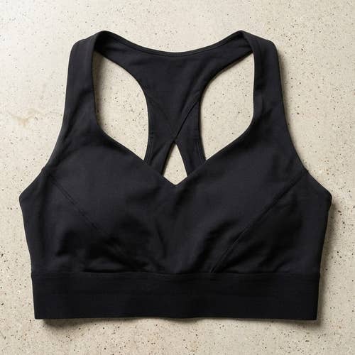 Good American Core Power Sports Bra Black Size 5 2XL Athleisure Workout Crop