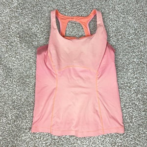 Lululemon Tank Top Womens Small Pink Built In Bra Racerback Yoga Gym Athletic