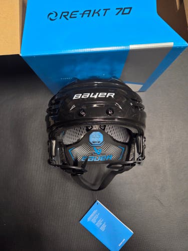Brand New Senior Large Bauer Re-Akt 70 Black helmet only