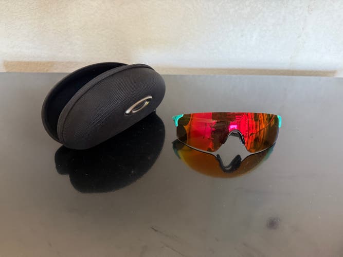 Oakley Evzero Blades Prizm Ruby Mirrored Shield Men's Sunglasses OO9454