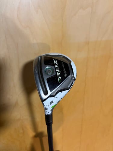 Men's TaylorMade RBZ Left Hand Hybrid Stiff Flex 3H Graphite Shaft (Used)