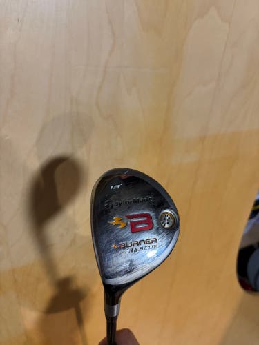 Men's 2007 TaylorMade Burner Rescue Left Hand Hybrid Stiff Flex 3H Graphite Shaft (Used)