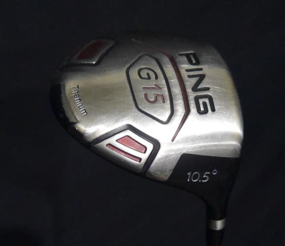 PING G15 DRIVER LOFT 10.5, SHAFT 45 IN, REGULAR FLEX, RIGHT HANDED