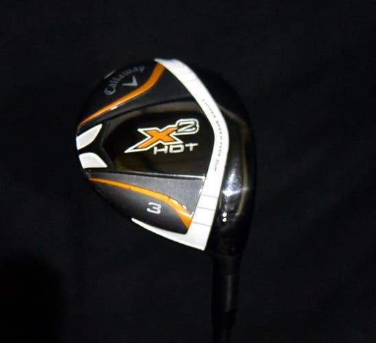 CALLAWAY X2 HOT 3-WOOD LOF 15 SHAFT 43.5 IN, STIFF FLEX, RIGHT HANDED