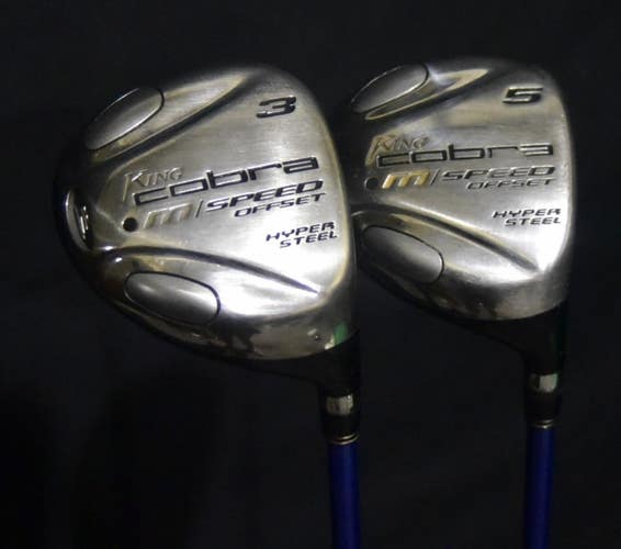 COBRA KING M SPEED OFFSET 3 5 WOOD SET FLEX: REGULAR LENGTH: 42.5IN RIGHT HANDED