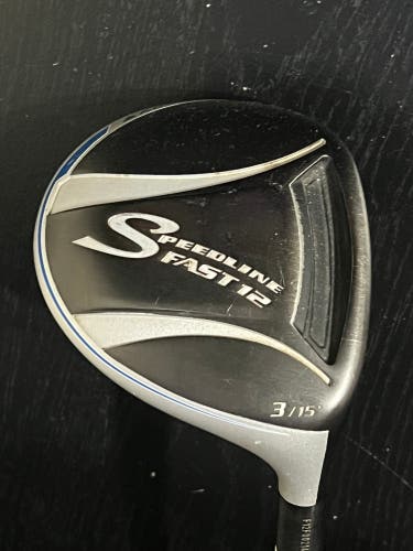 Adams Speedline Fast 12 15° 3 Wood Pro Launch Blue Reg Flex Stock Grip 42 1/2"
