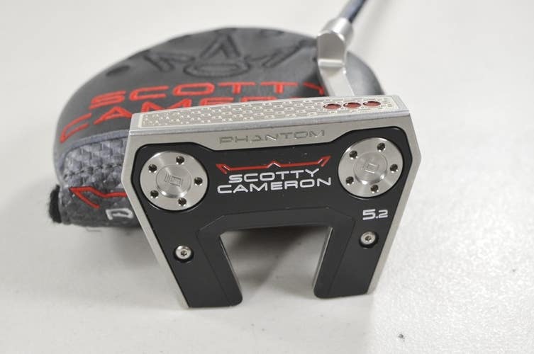 Titleist 2026 Scotty Cameron Phantom 5.2 34" Putter RH Steel with Cover # 221733