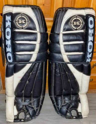 1996 34" Koho 560 Pro (second revision) goalie Leg Pads Pro Stock (Used)