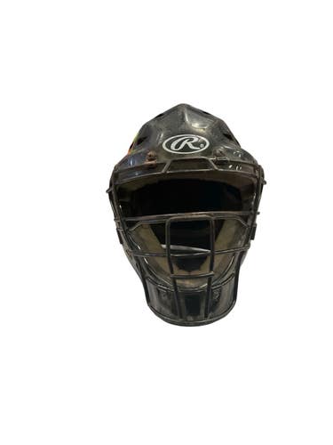 Used Rawlings CATCHERS HELMET Catchers Helmet w/Mask Black SM 11859-S000033157