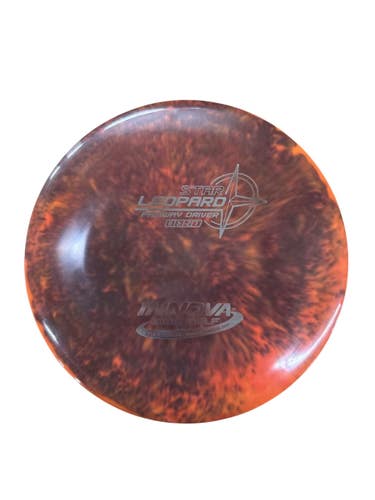 Used Innova STAR LEOPARD TYE DYE Disc Golf Driver Orange 162g 11835-S000210290