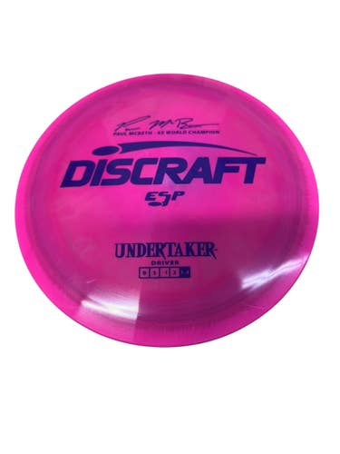 Used Discraft ESP UNDERTAKER MCBETH 6X Disc Golf Driver Pink 11835-S000210310