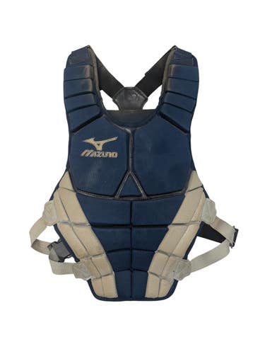 Used Mizuno DRYLITE YOUTH Catchers Chest Protector Navy Blue And Grey Youth 11835-S000211541