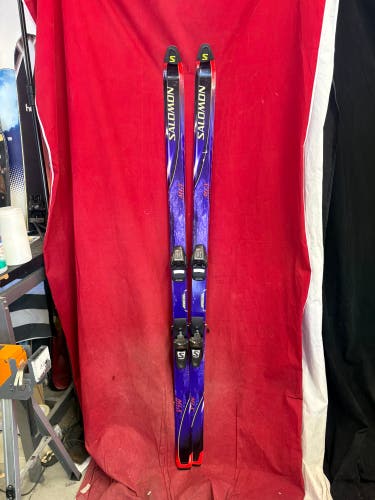Skis: Salomon 180 cm All Mountain Skis With Bindings (Used)