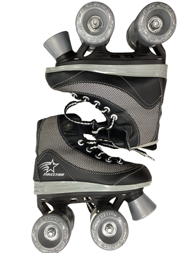 Used FIRESTAR Child Roller Quad Skates Grey Youth 12.0 11613-S000188982